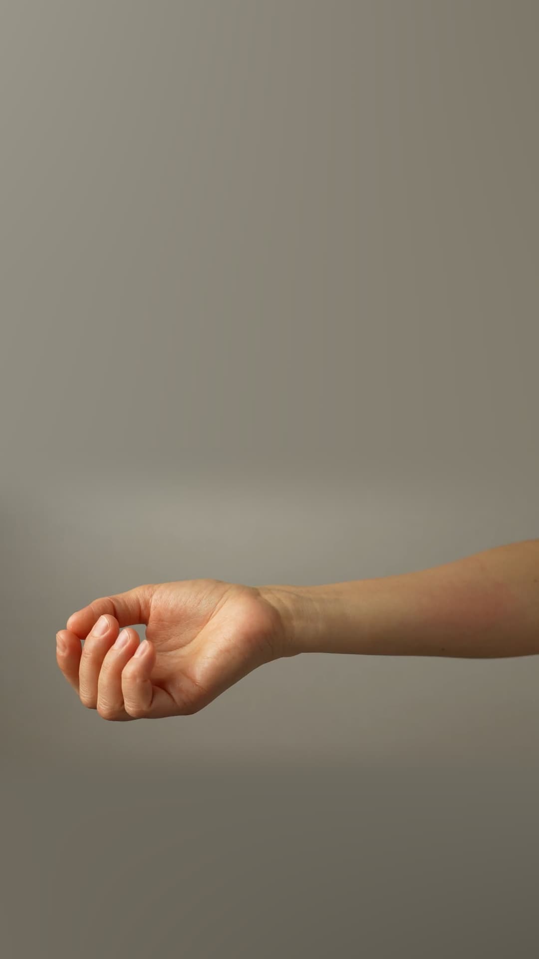 Woman scratching her arm
